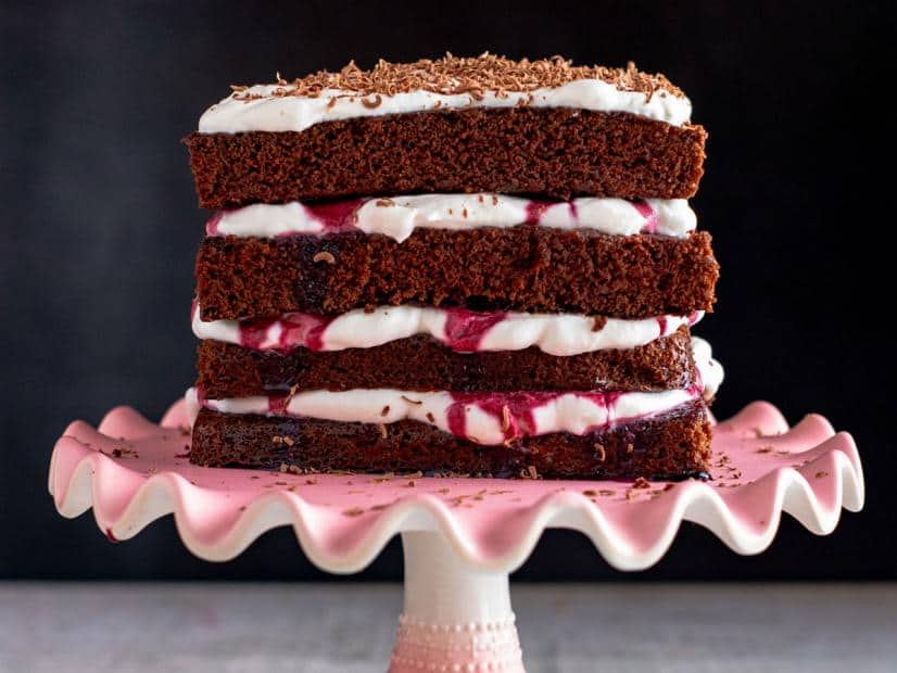 Black forrest cake dessert recipe