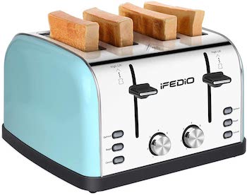 Ifedio extra wide 4 slice toaster