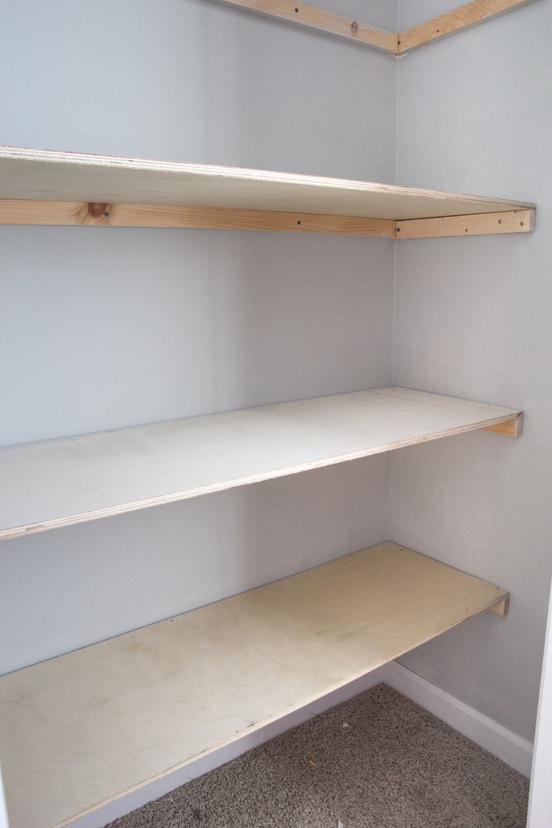 25 Diy Pantry Shelves Ideas For Your Home, How To Make Closet Shelves Strong