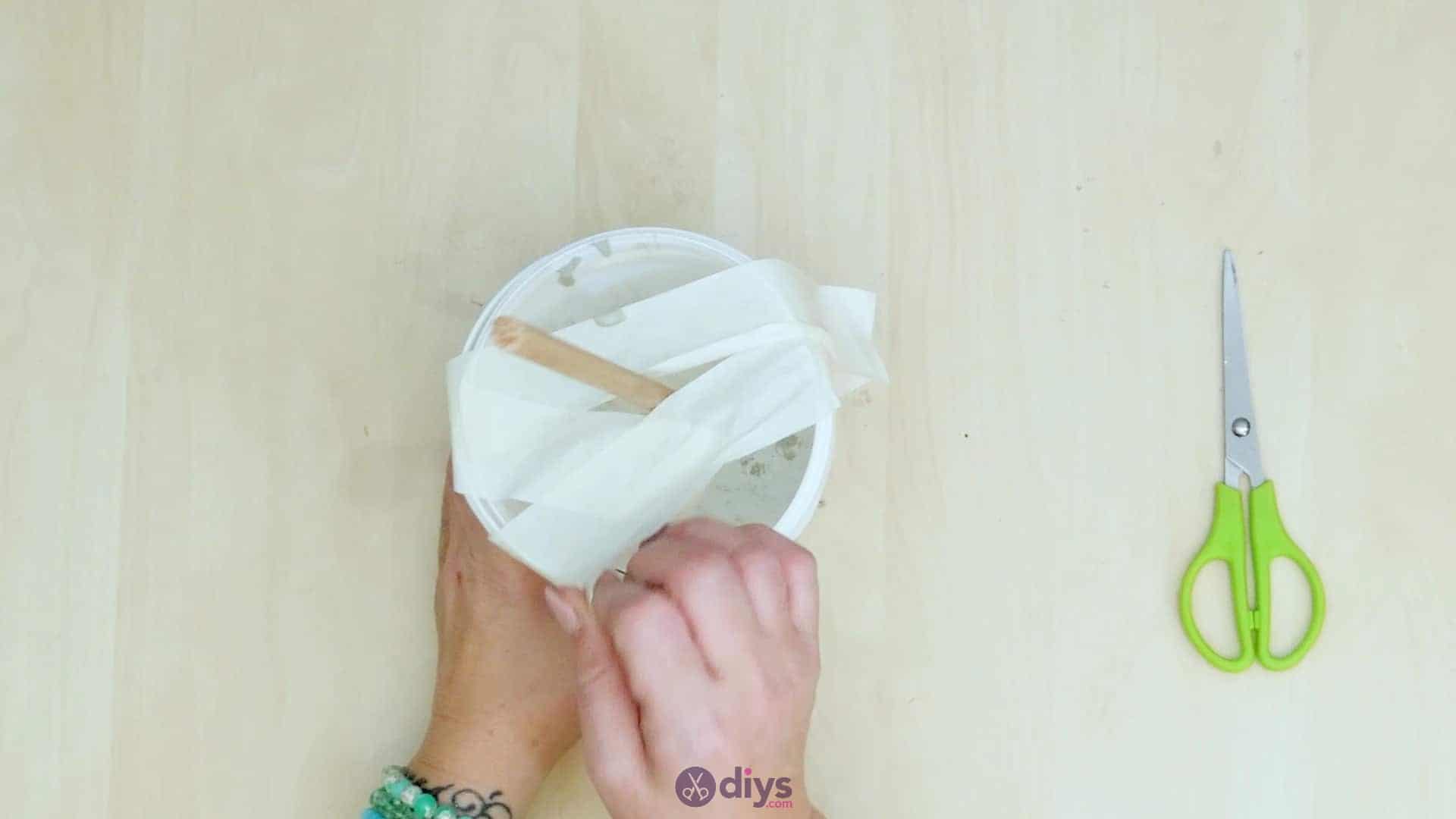 Concrete toilet paper holder step 5