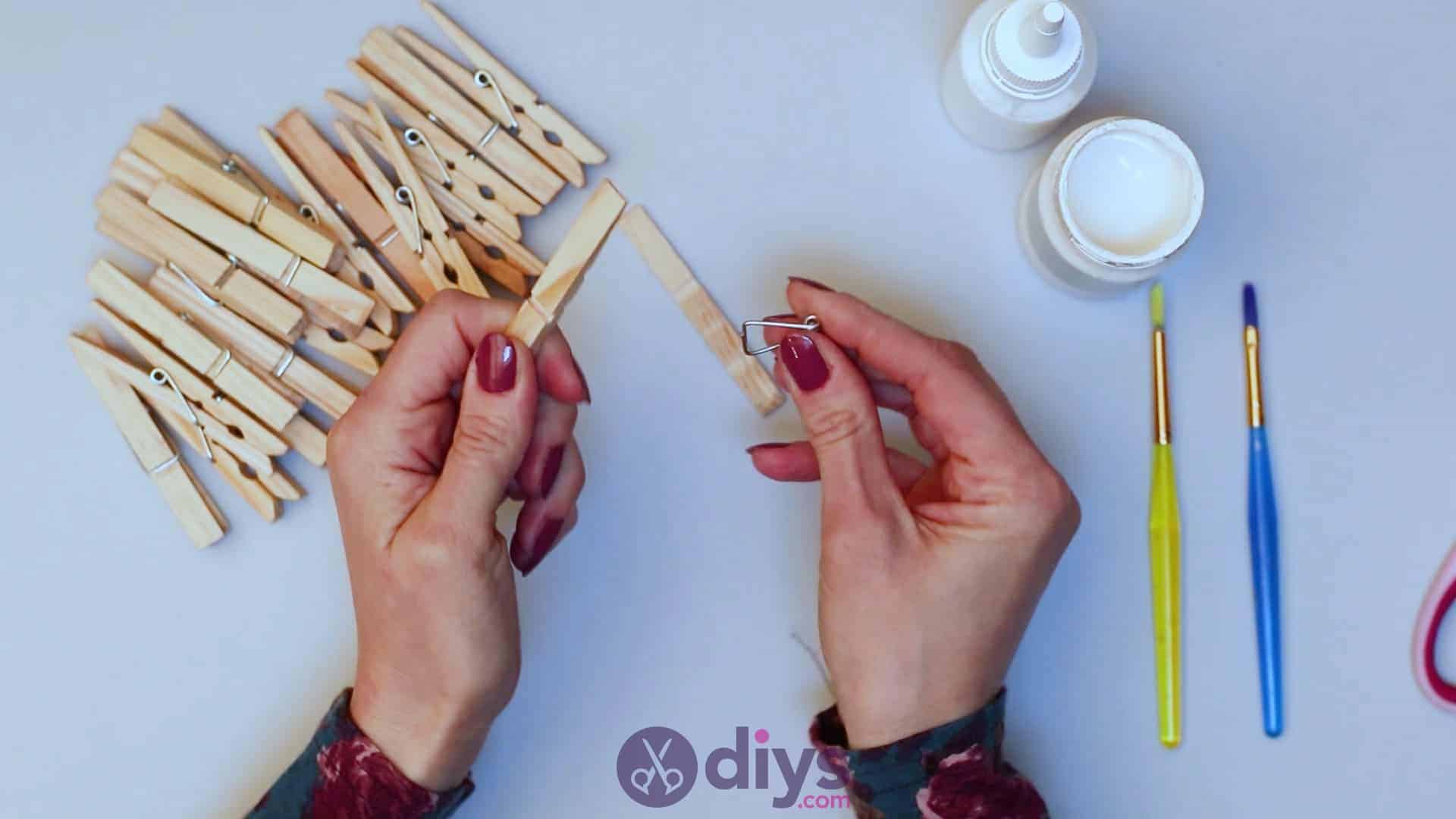 Diy clothespin napkin holder step 2c