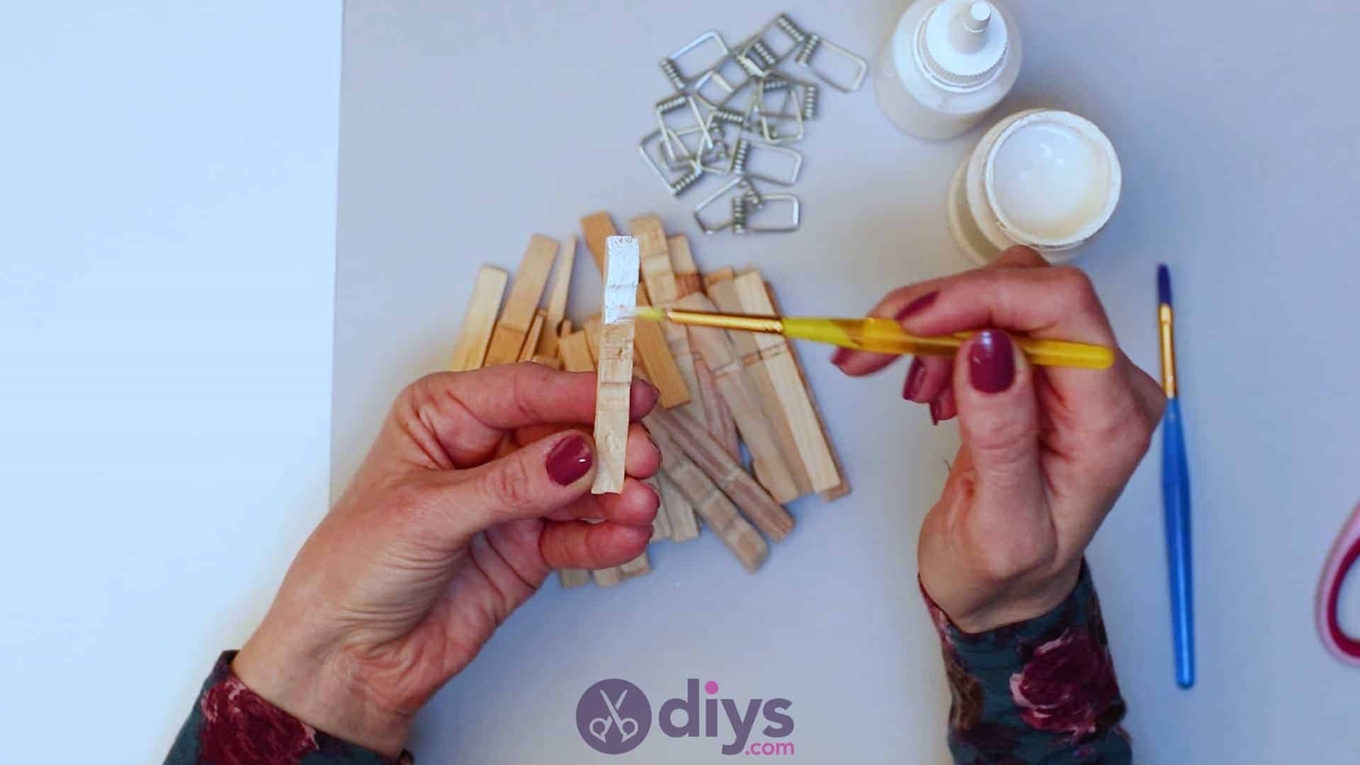 Diy clothespin napkin holder step 3a