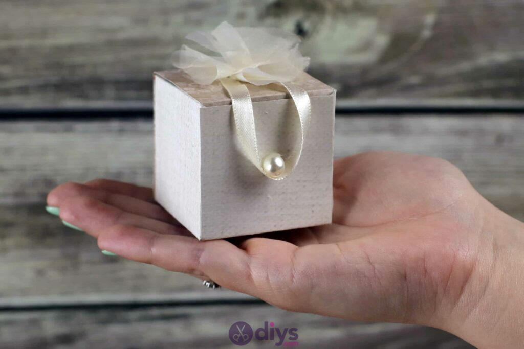 Diy mini wedding gift box rustic decor