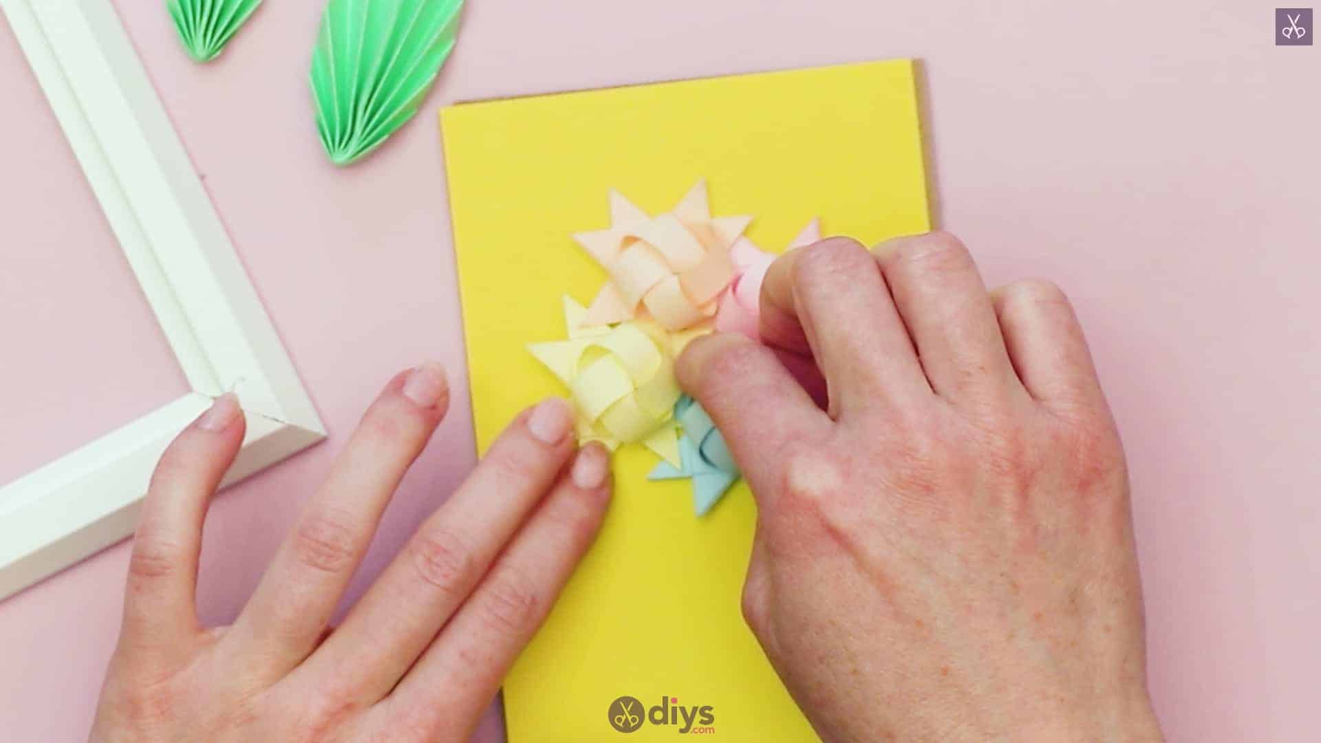 Diy origami flower art step 12d