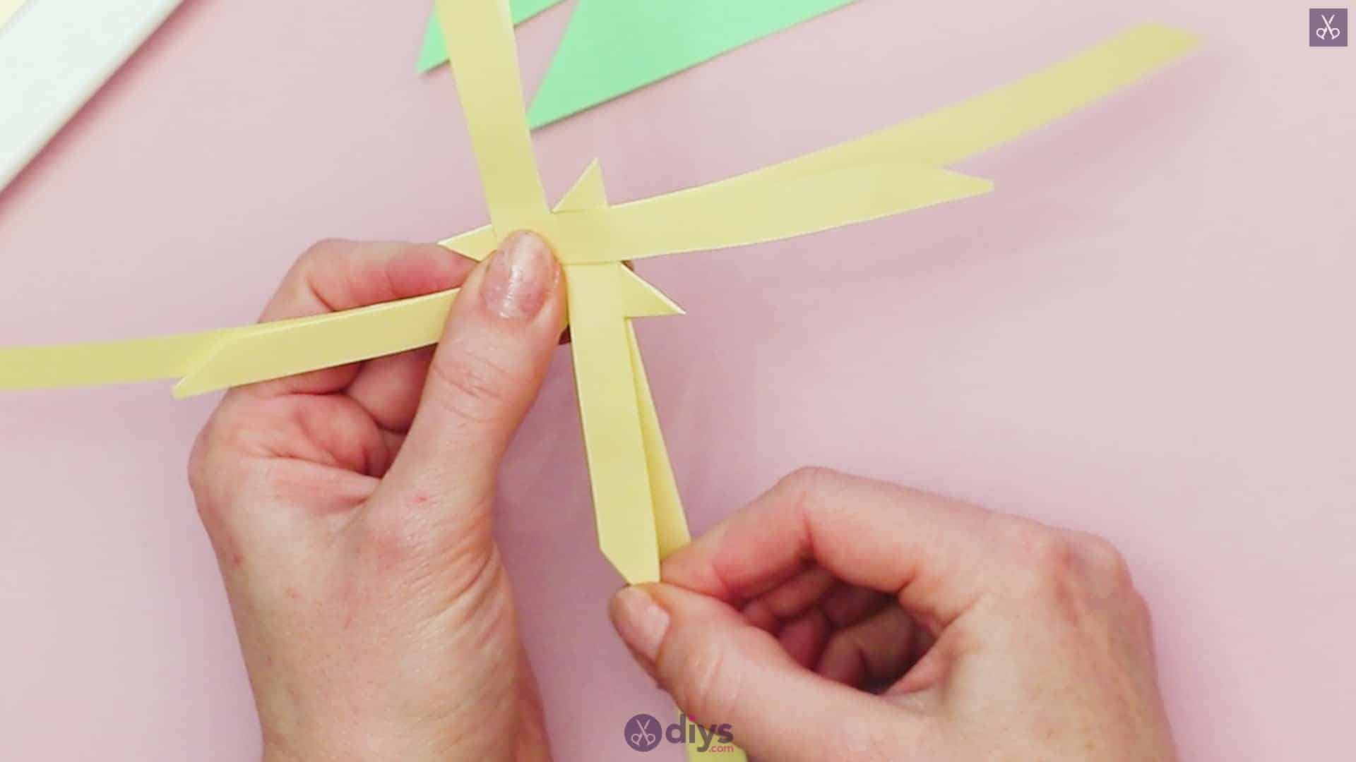 Diy origami flower art step 6