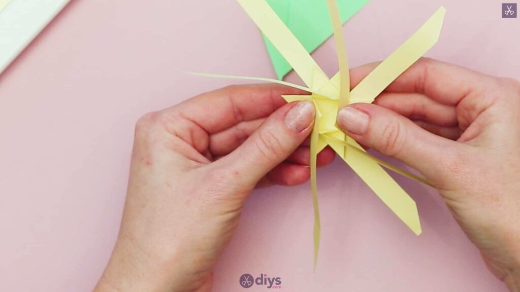 Diy origami flower art step 7