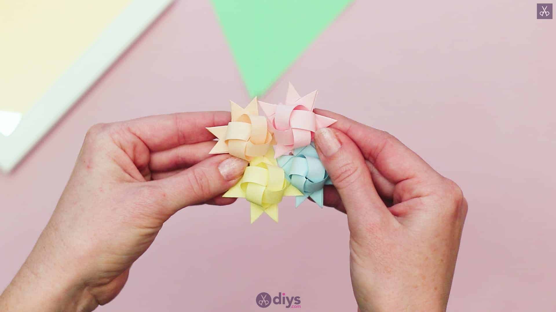 Diy origami flower art step 9d