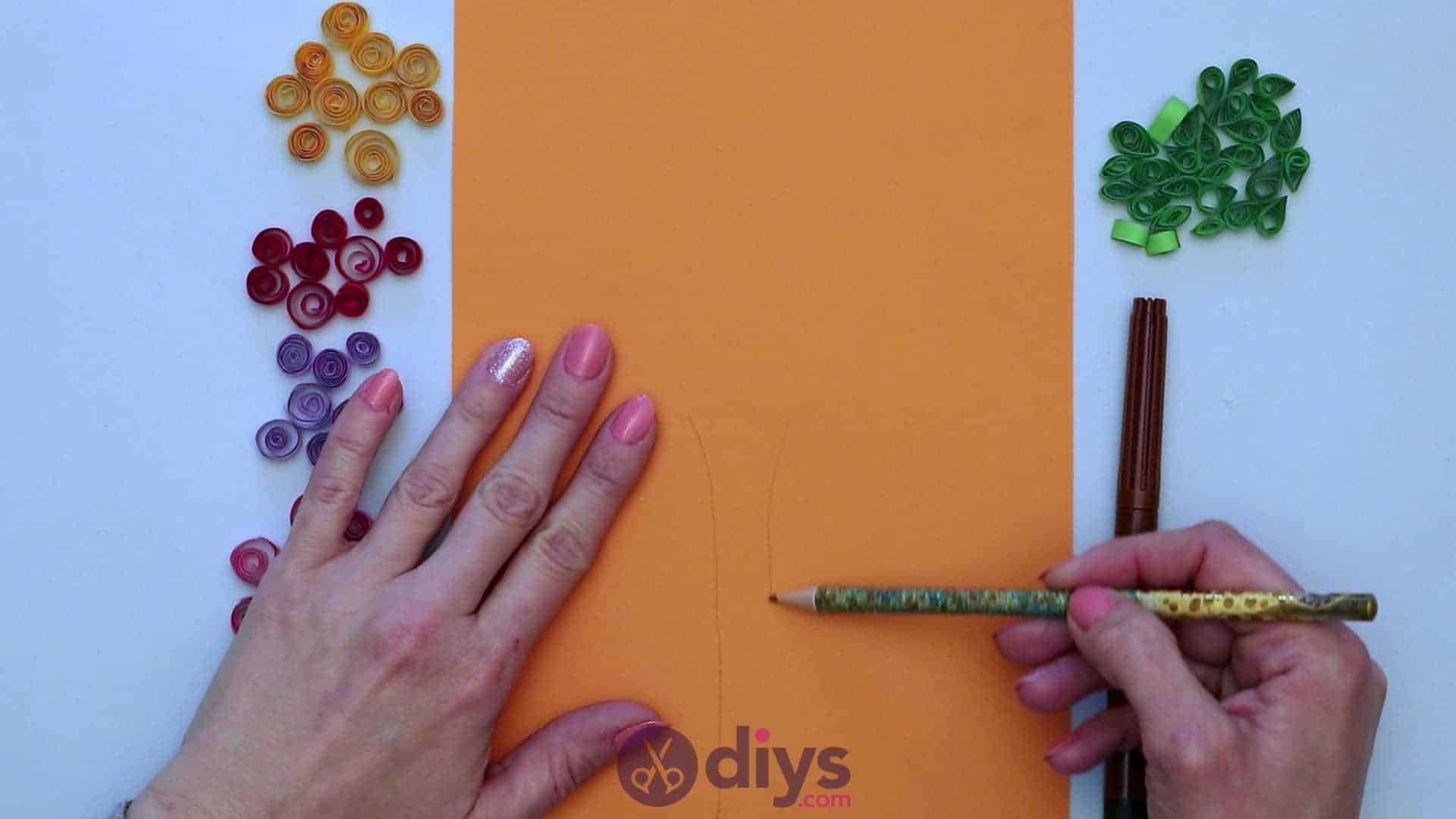 Diy paper spring tree step 5