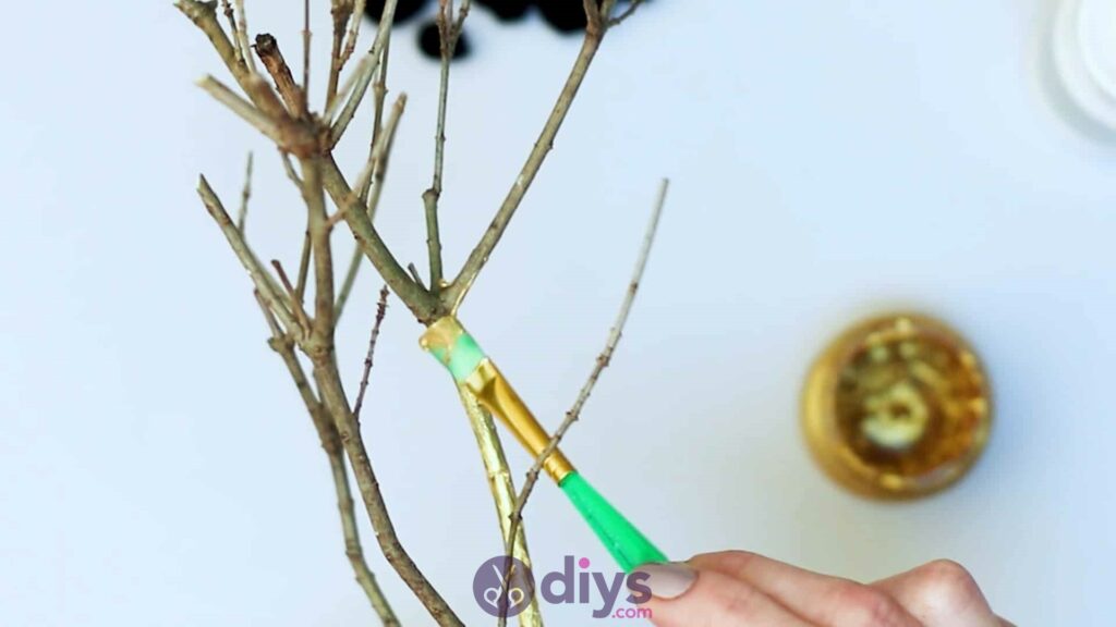 Diy pom pom tree art step 3c