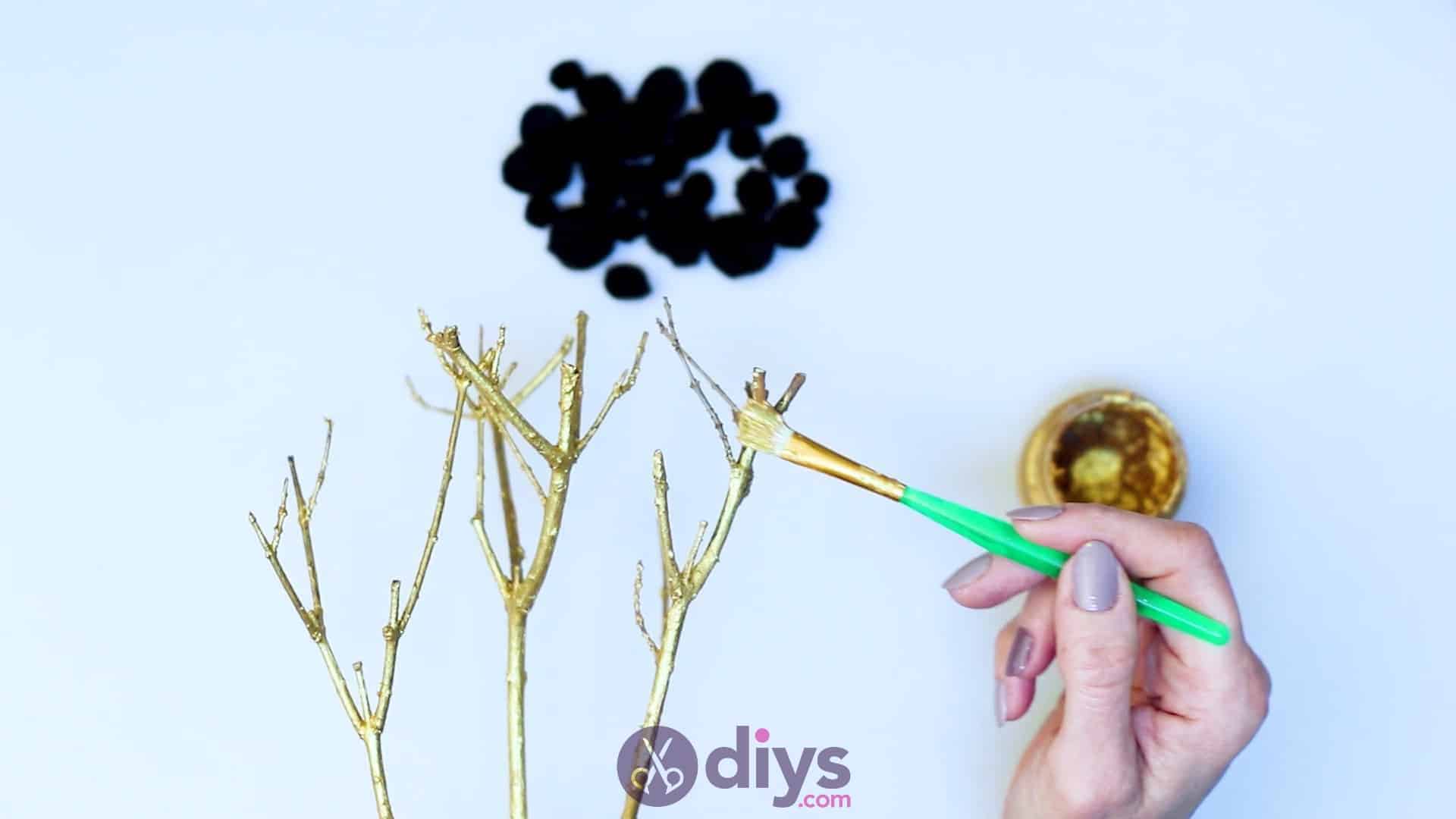 Diy pom pom tree art step 3e