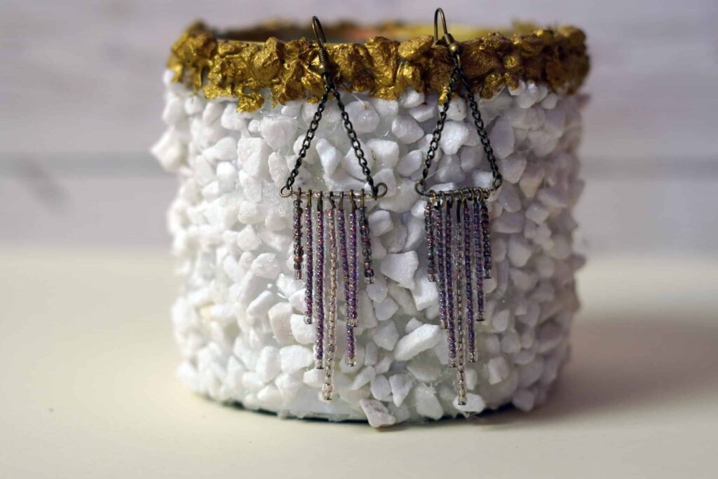 Diy seed bead fringe earrings beautiful accessories
