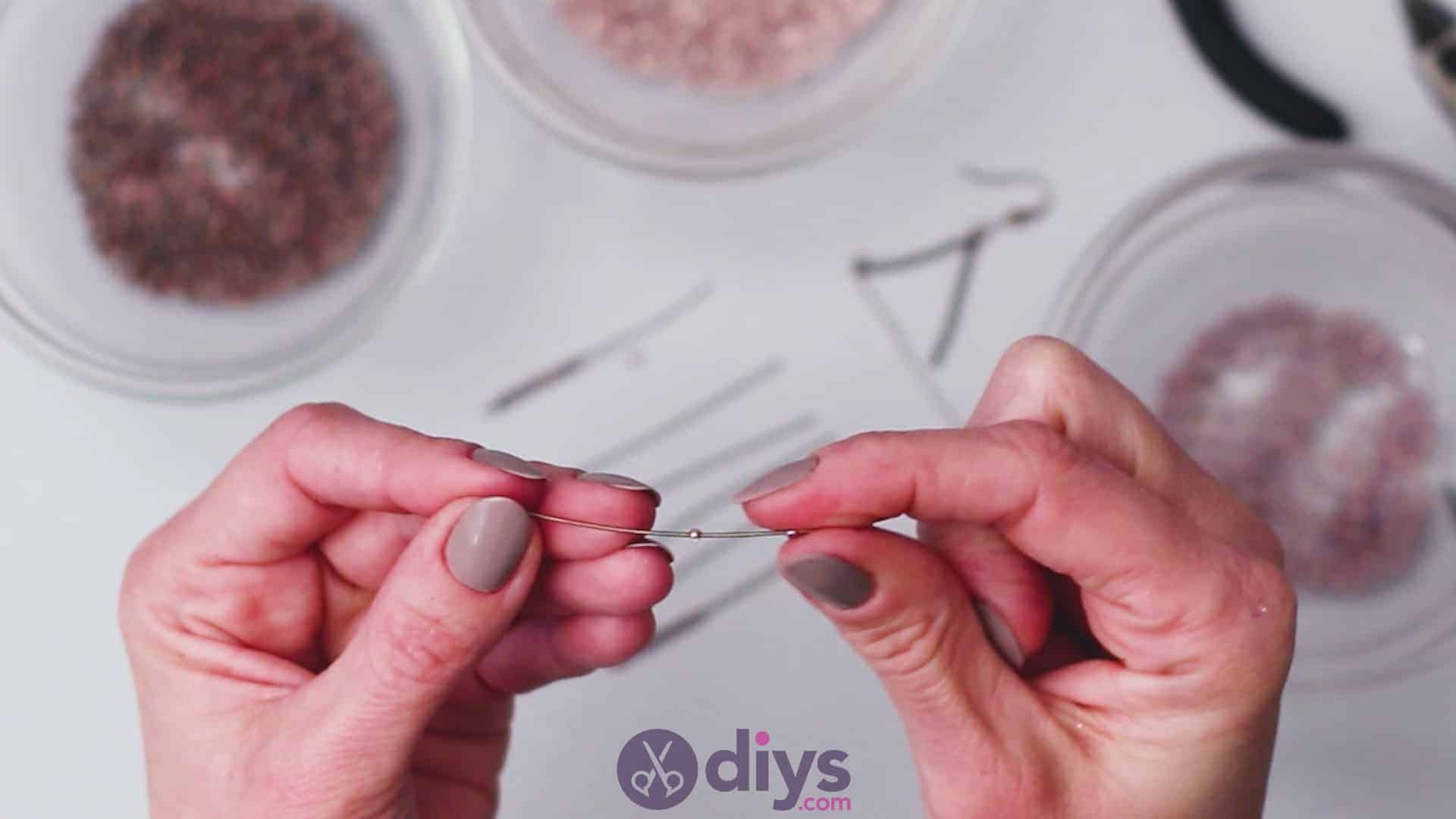 Diy seed bead fringe earrings step 4f