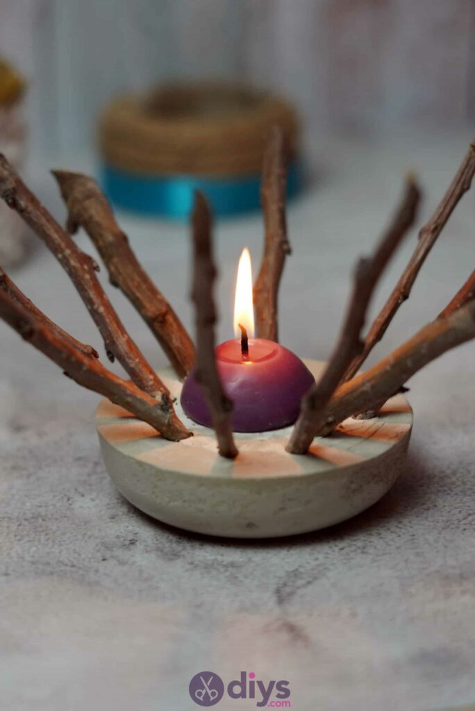 Diy wood concrete candle art step 6g