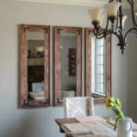 Full length, thick frame wall mounted mirrors