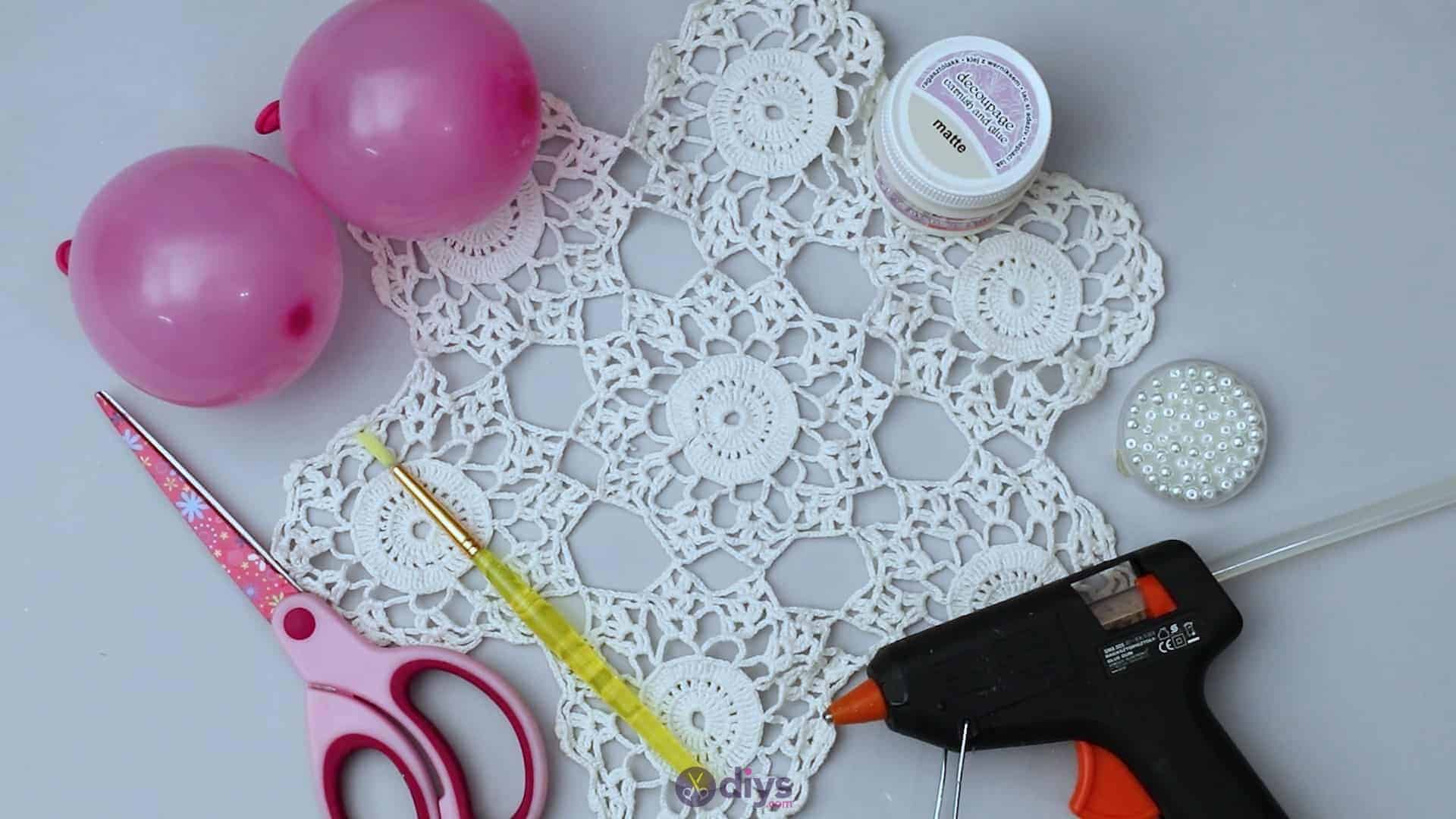Lace candle holder materials