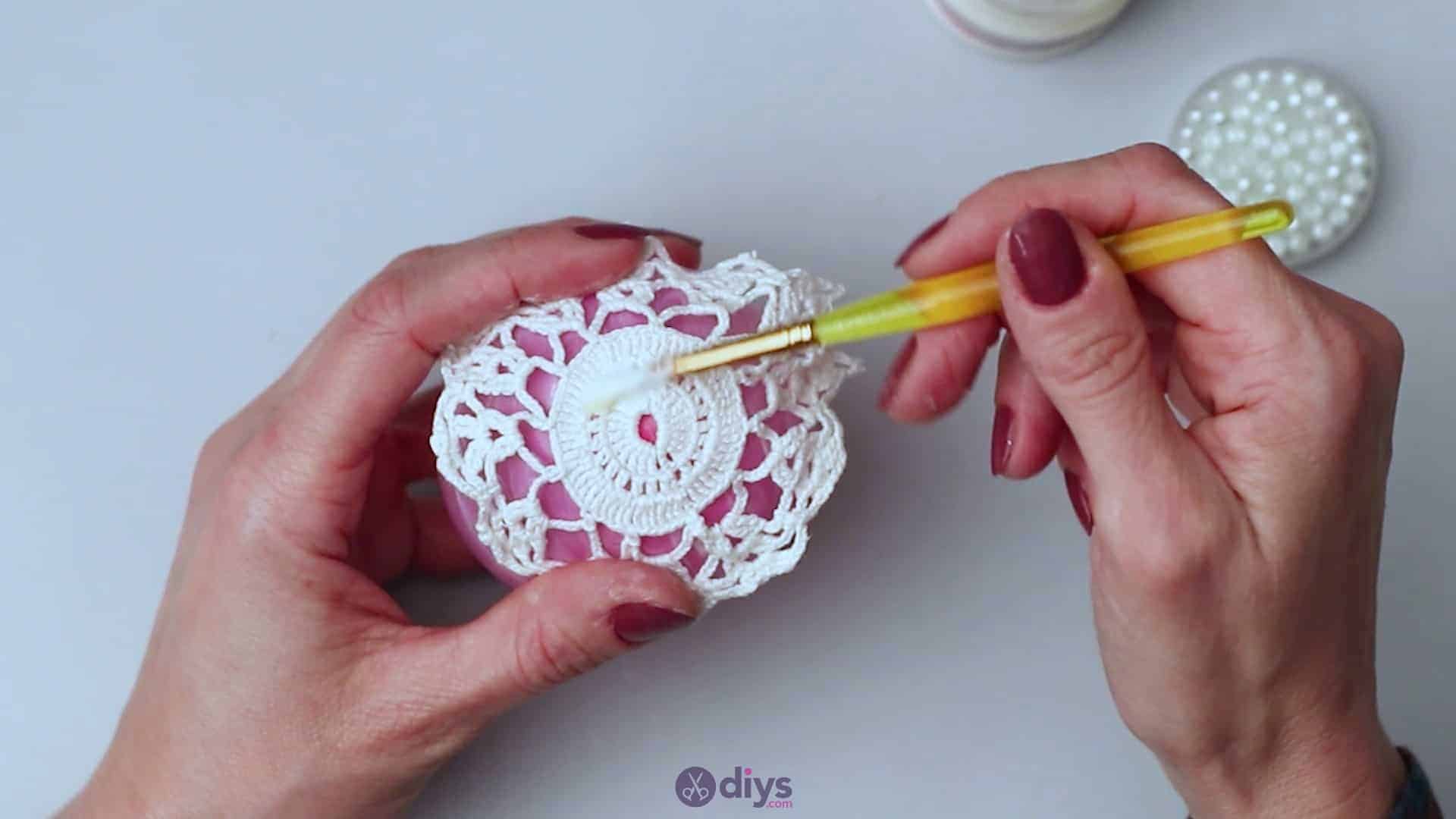 Lace candle holder step 5h