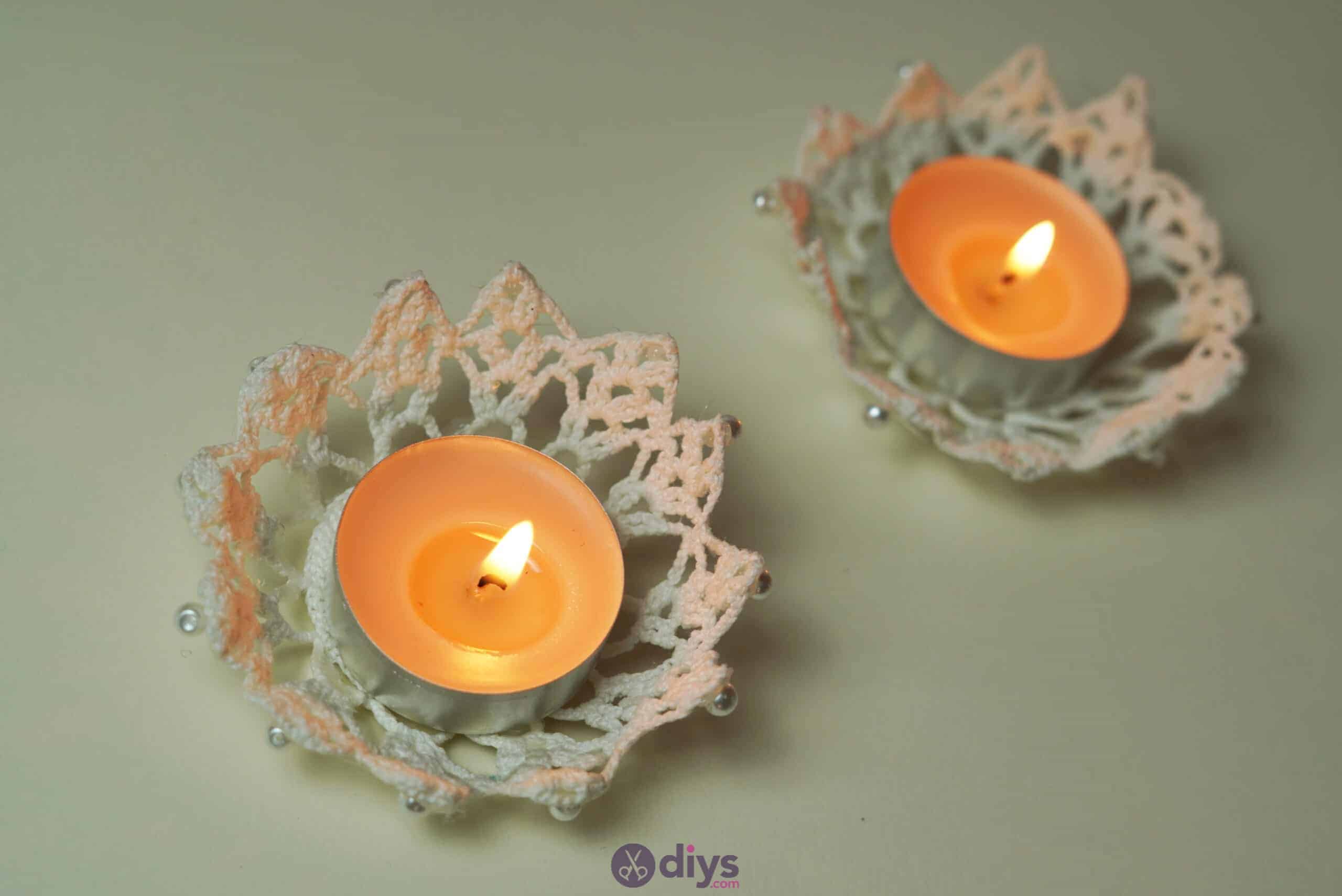 Lace candle holder step 7r