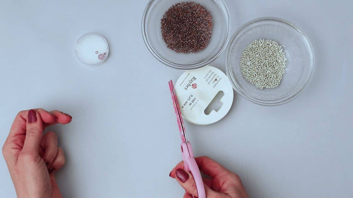 Make your own seed bead ring step 2a