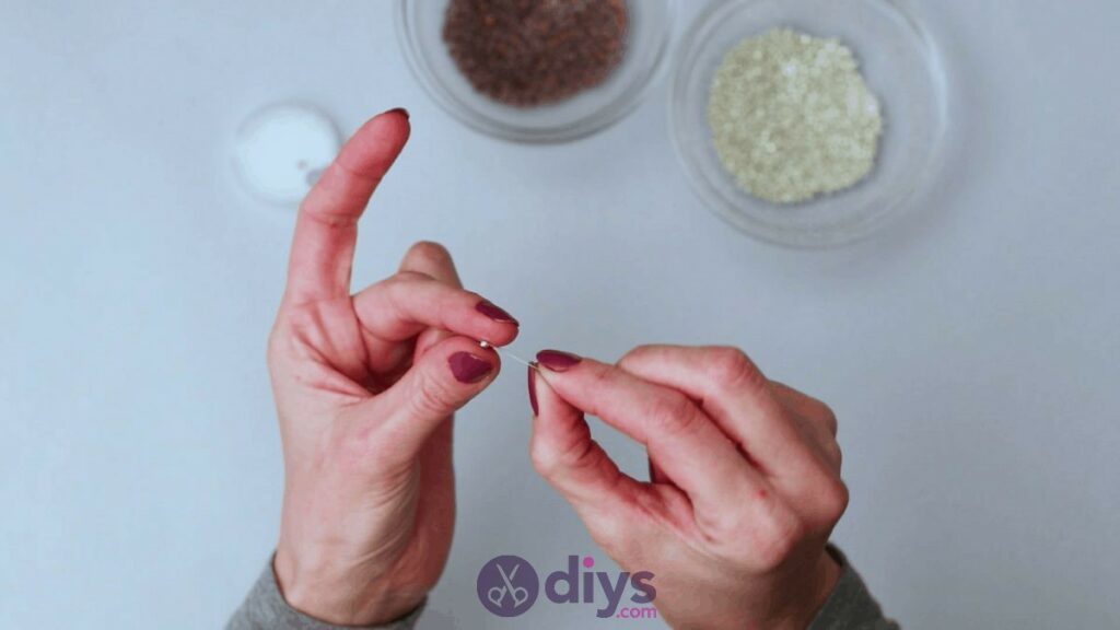 Make your own seed bead ring step 3e