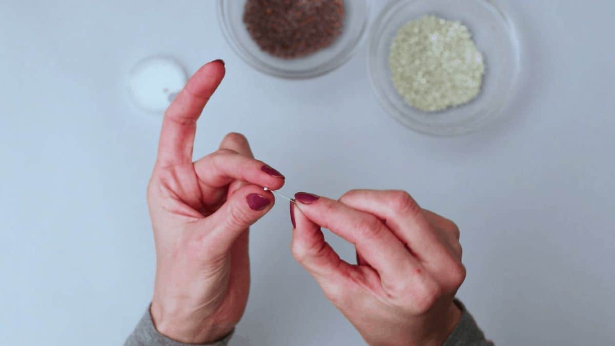 Make your own seed bead ring step 3e