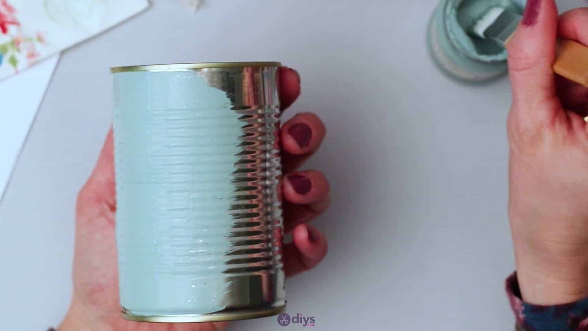 Vintage rose tin can step 2d