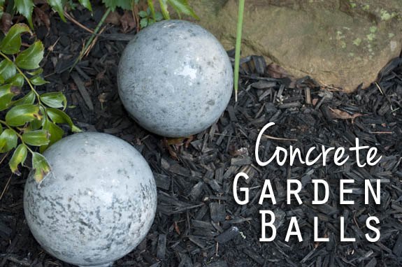 Concrete garden balls