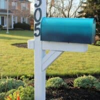 Diy ombre mailbox