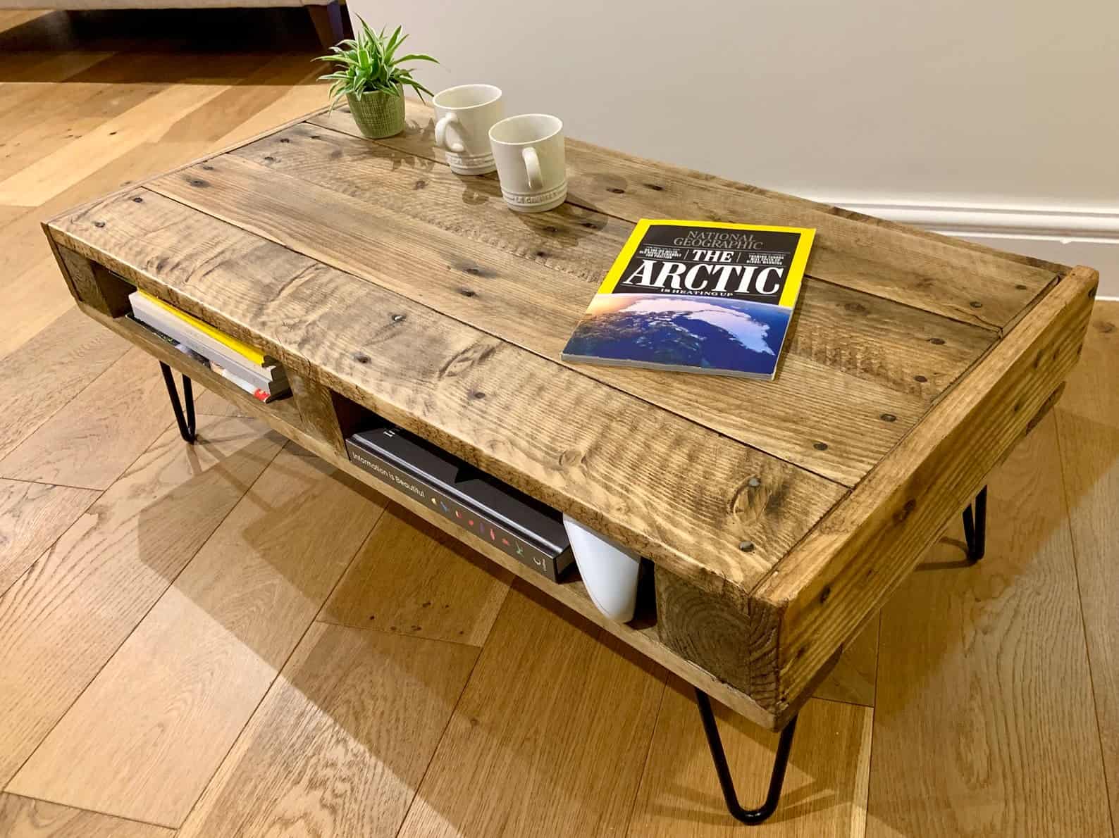 Handmade rustic coffee table
