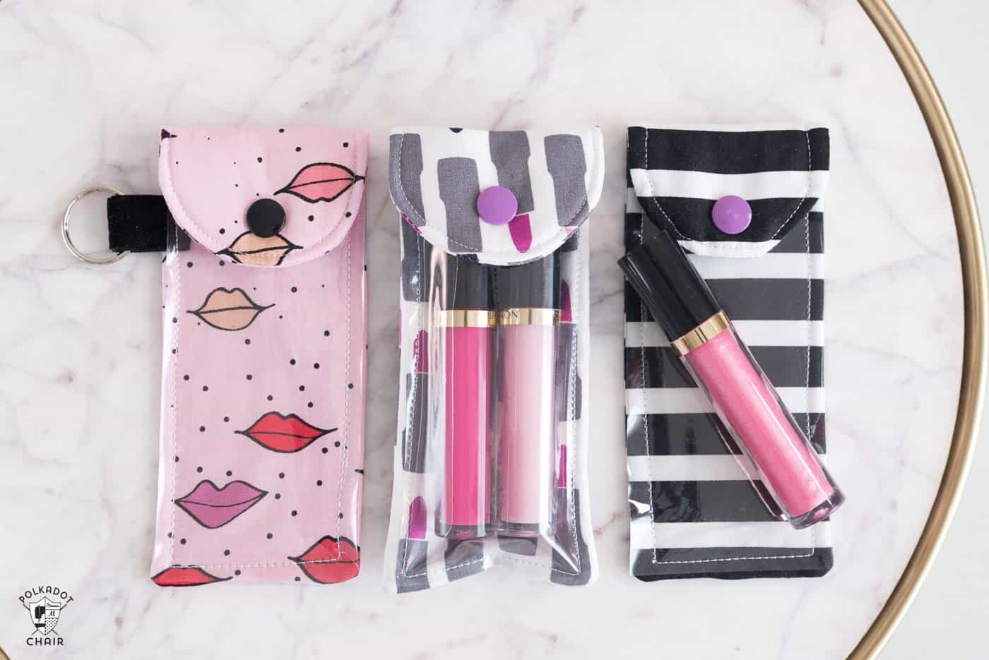 Sew a lipgloss case