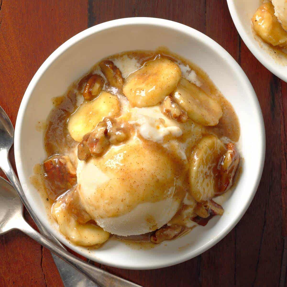 Banana foster sundaes