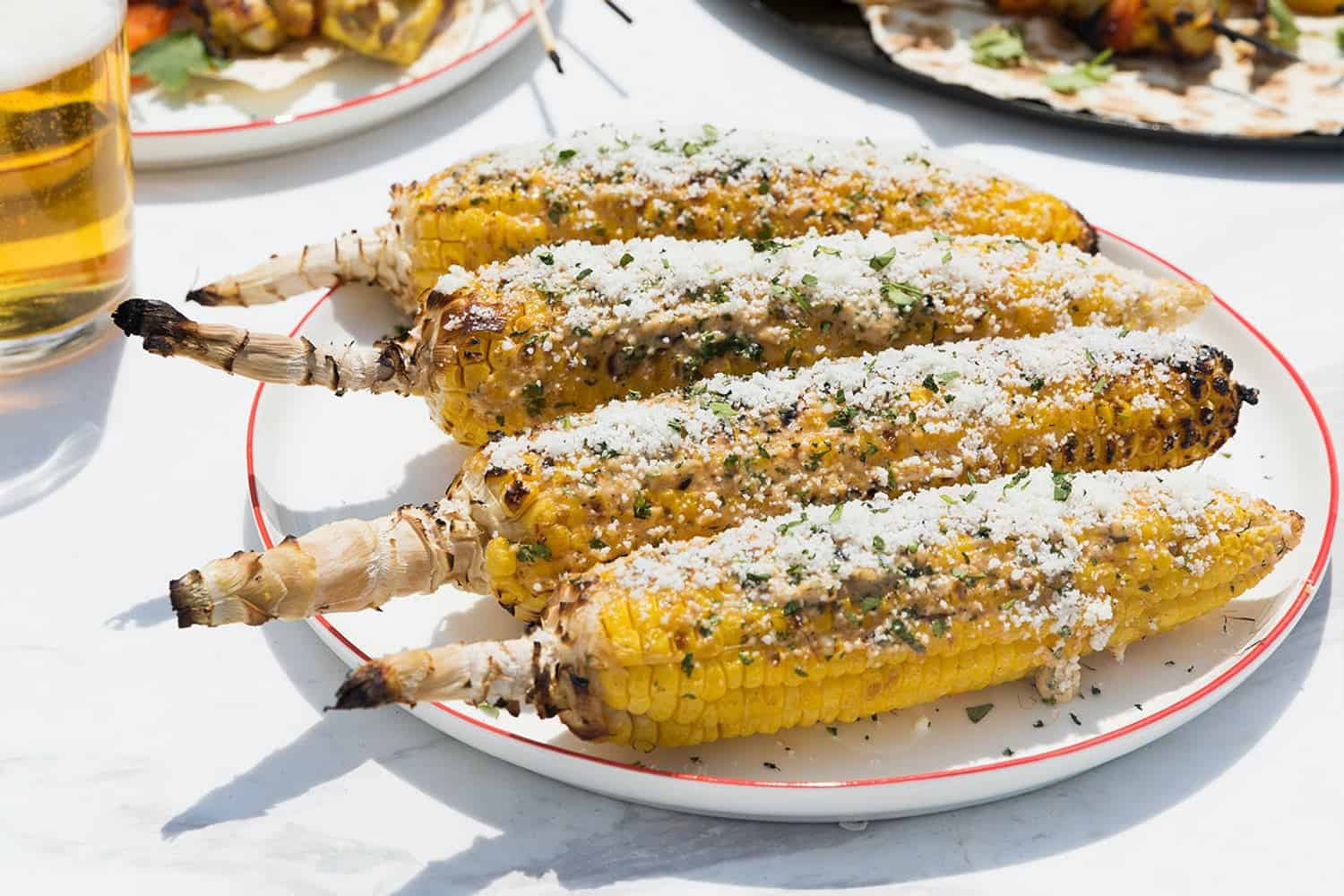 Grilled mexican street corn