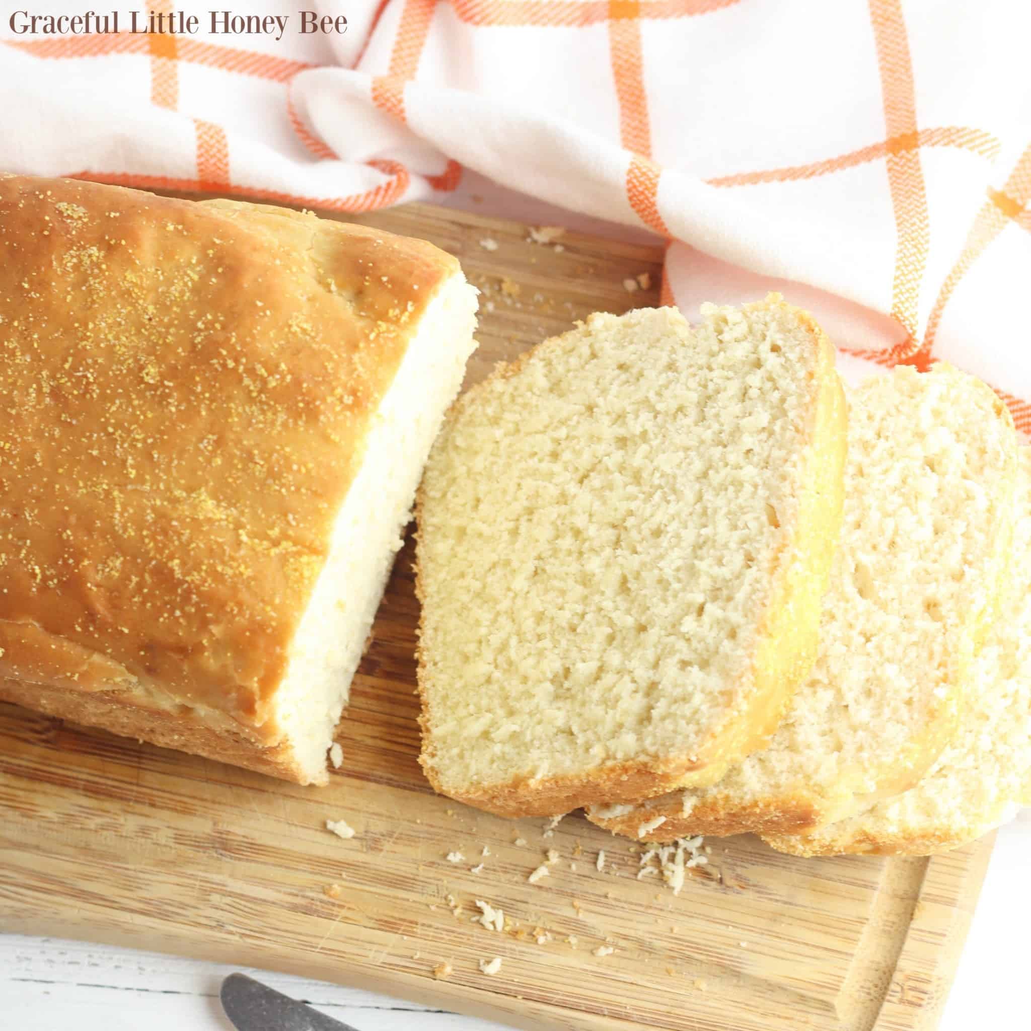 Homemade english muffin bread