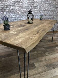 Industrial Hairpin Live Edge Table