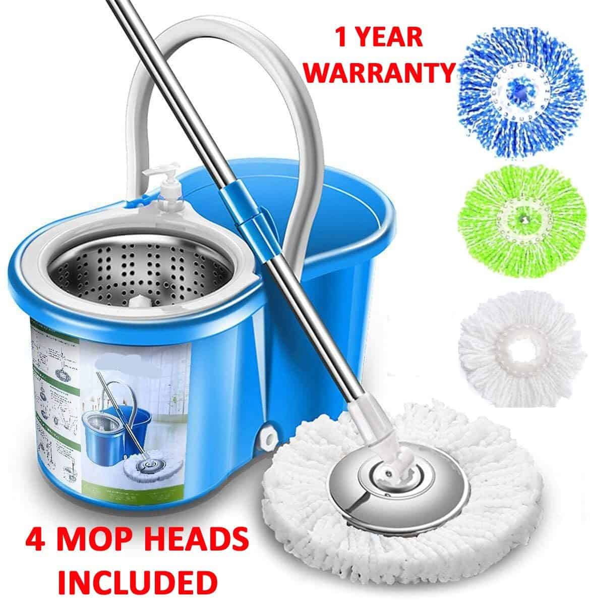 Simpli magic spin 4 headed mop