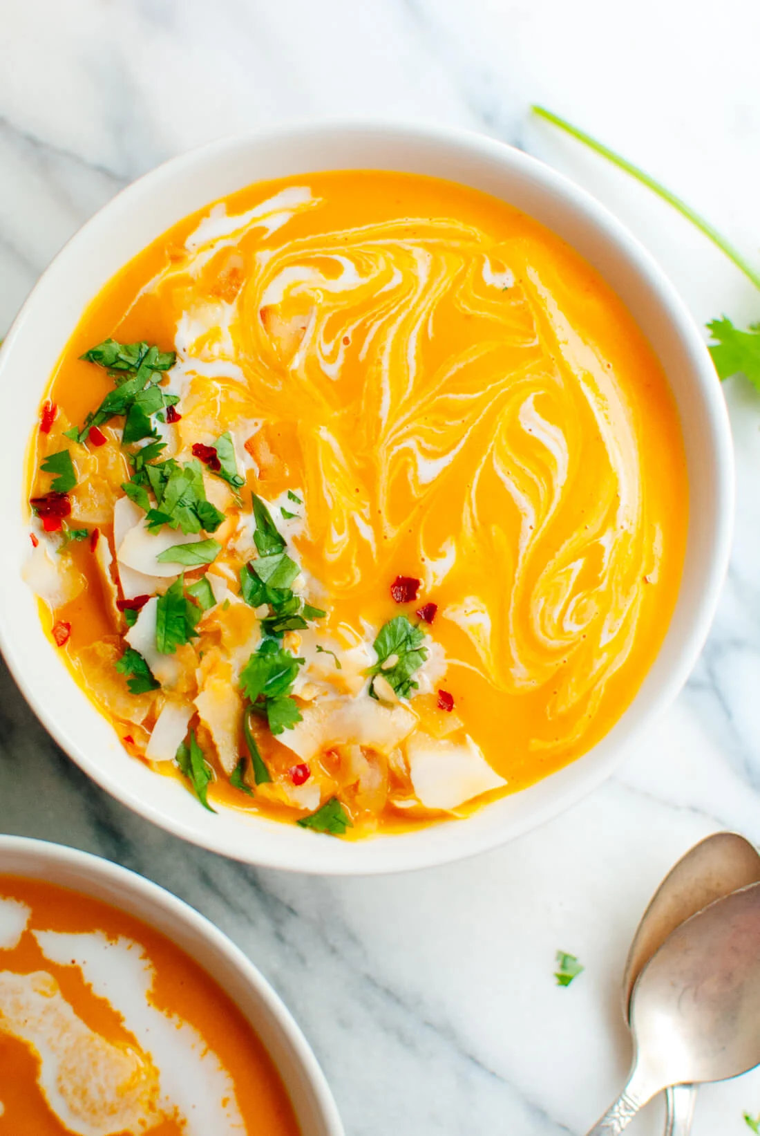 Thai curry butternut squash soup