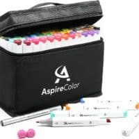 Aspirecolor dual tip sketch markers 80 pack