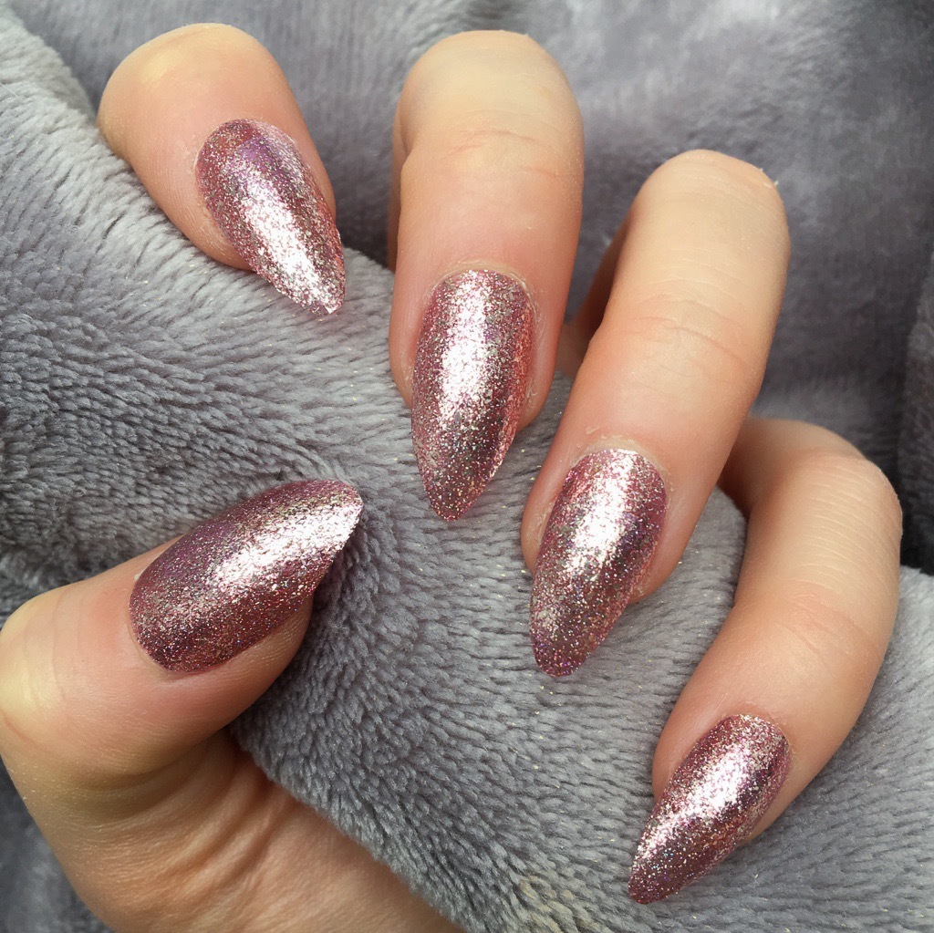 Shug- Purple, Pink, Gold, and Rose Gold Glitter Nail Dip Powder – Nellie  Belle's Nails