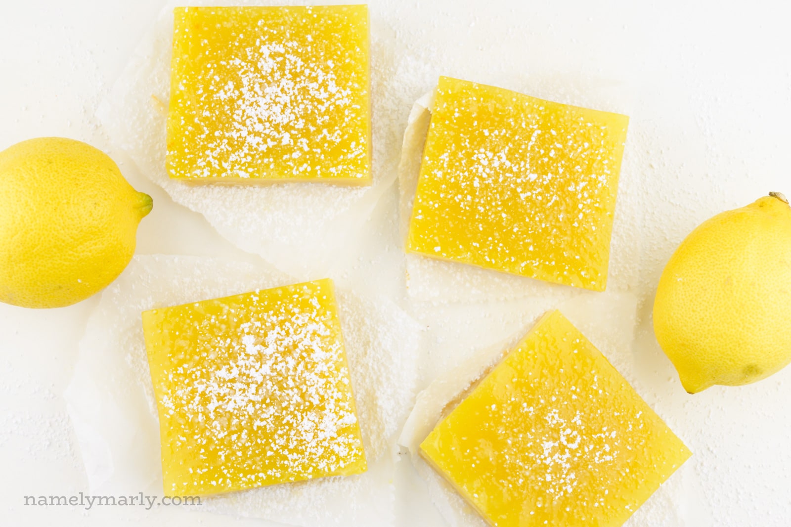 Creamy lemon curd bars