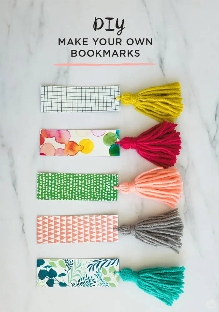 Diy tassel bookmarks
