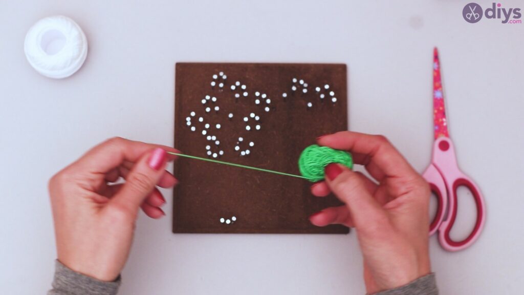 String dandelion wall art step 1 (19)