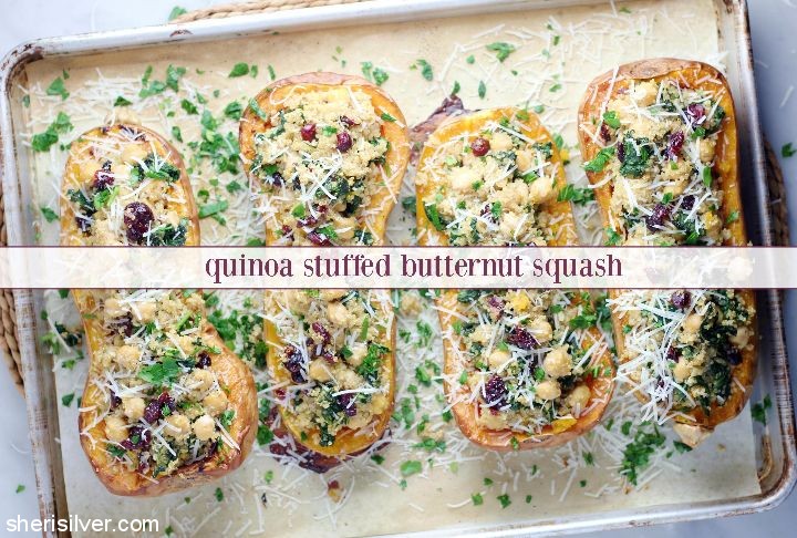 Quinoa stuffed butternut squash