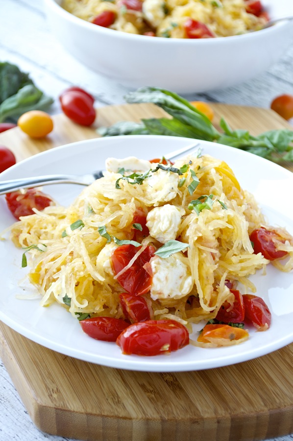 Spaghetti squash caprese