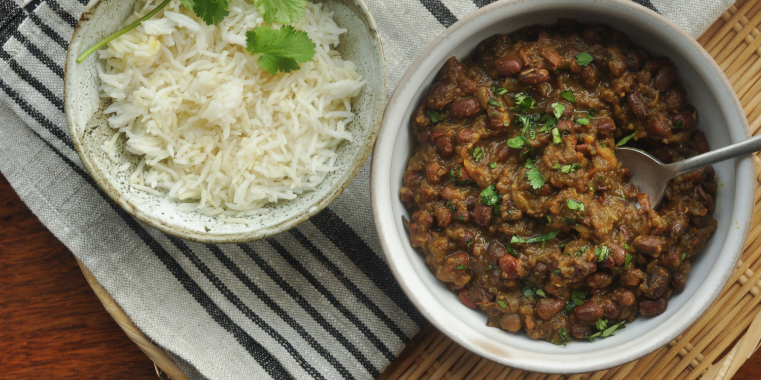 Curried adzuki beans