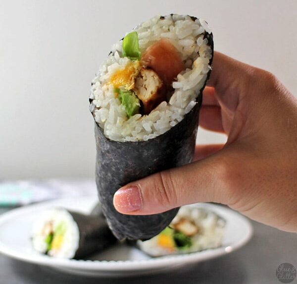 Tofu sushi burrito