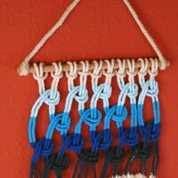 Ombre macrame wall hanging