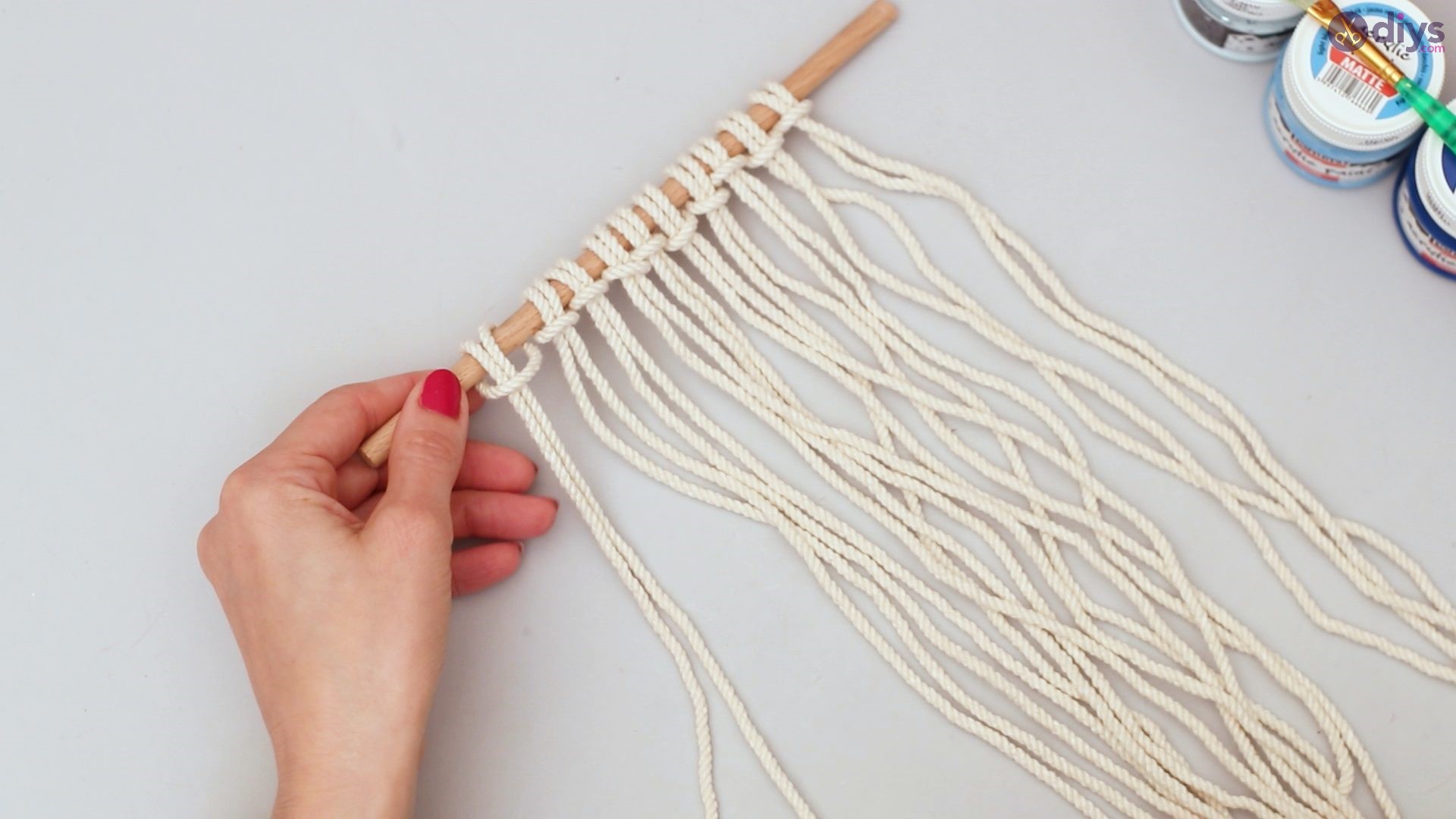 Ombre macrame wall hanging (9)