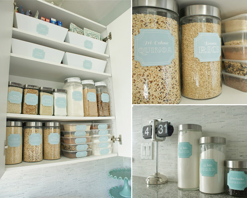 Dollar store pantry makeover