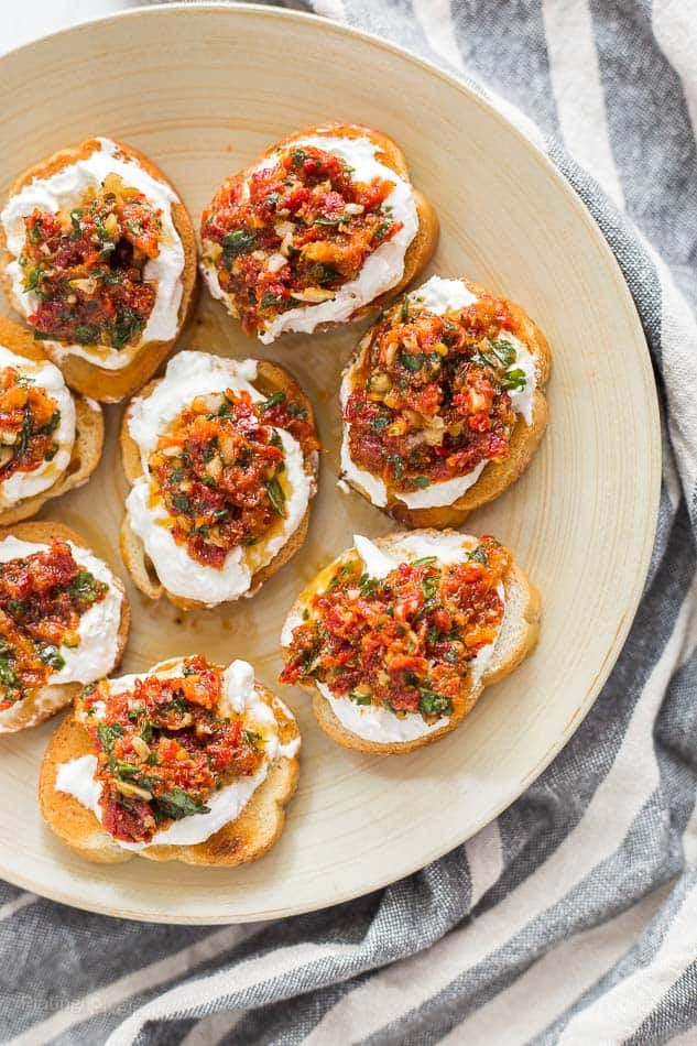 Sun dried tomato and ricotta crostini recipe 5