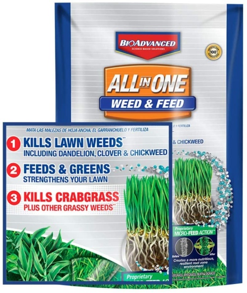 Bioadvanced 100532514 weed & feed crabgrass killer science based solutions lawn fertilizer