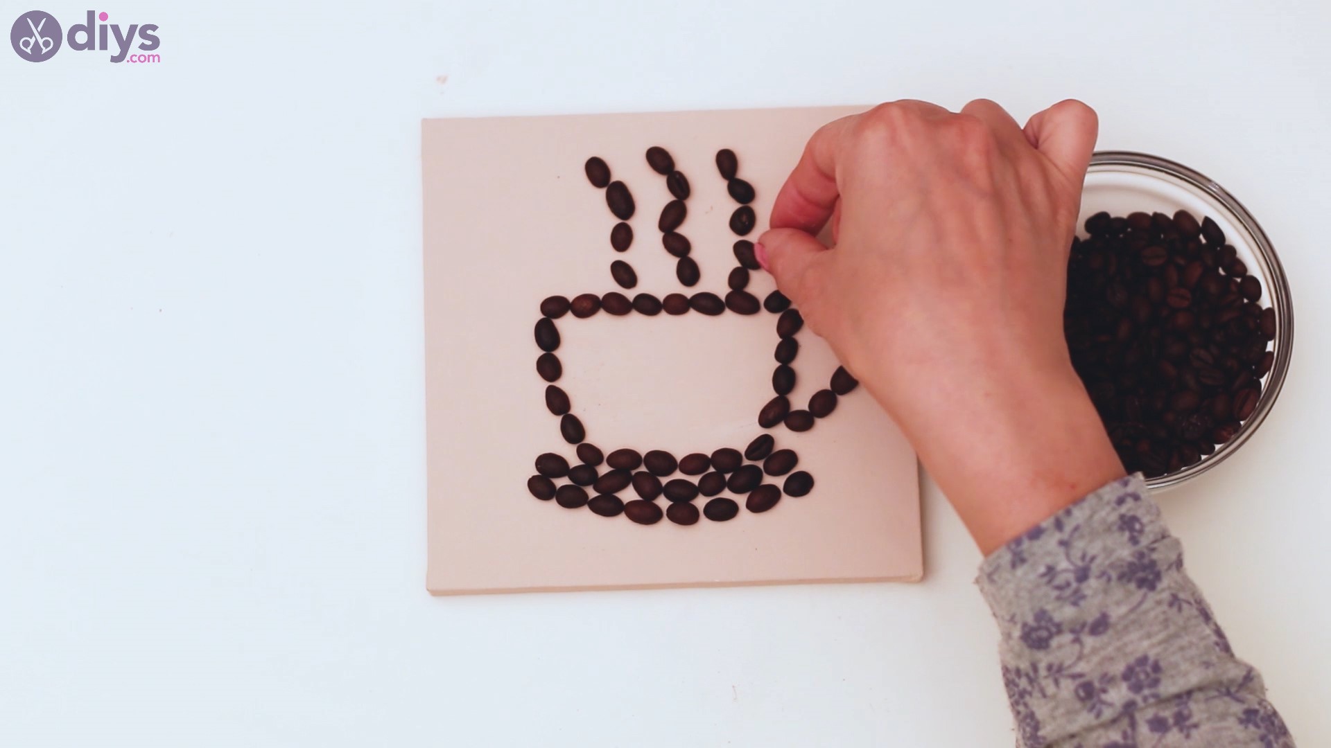 Coffee beans art steps (16)